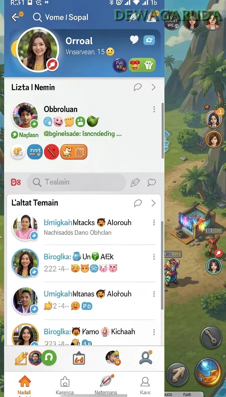 Cuplikan layar COLOKSGP — aktivitas