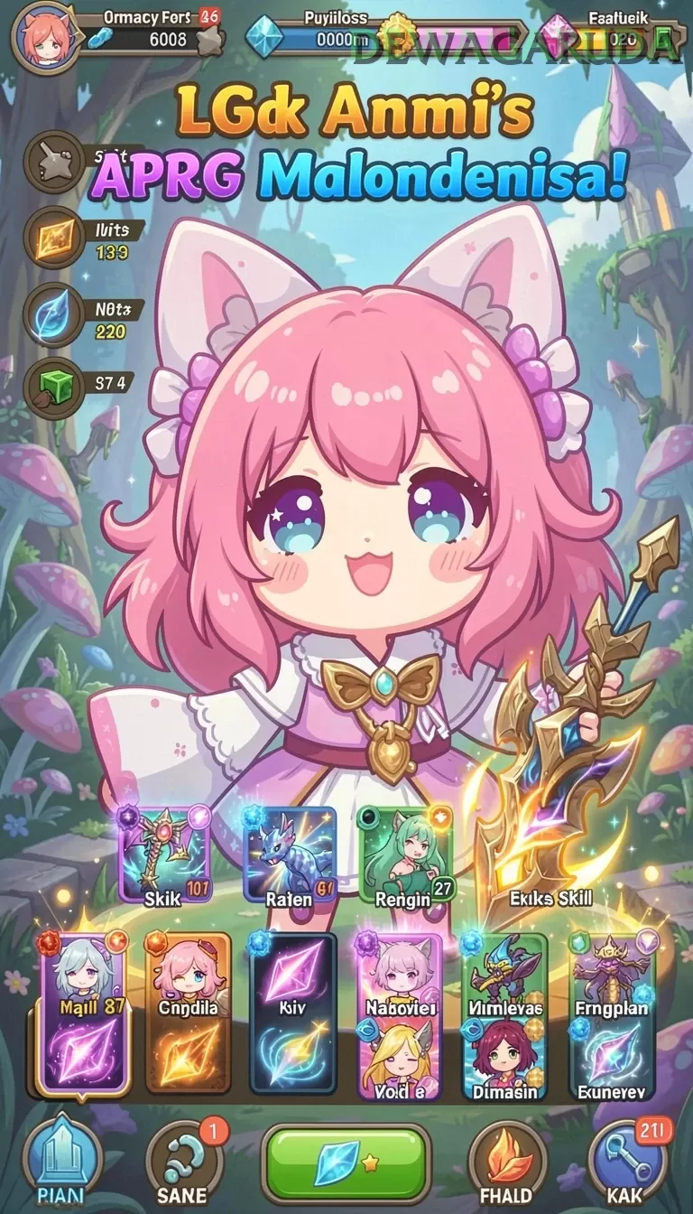 Cuplikan layar EVIP3 — menu navigasi